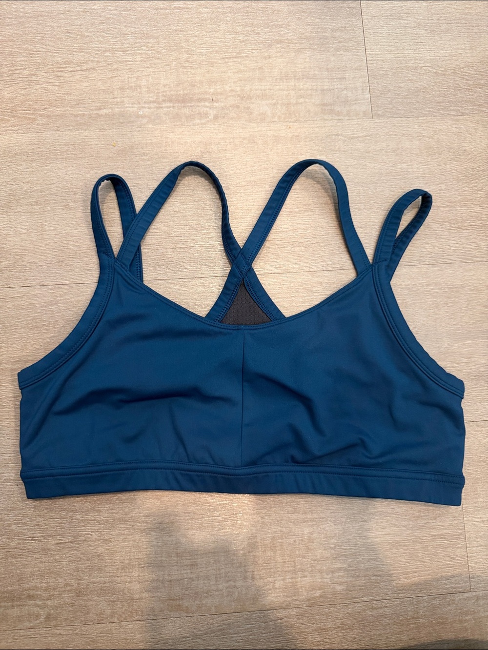 Women's Oiselle Double-Strap Sports Bra in Deep Teal- Size Large!